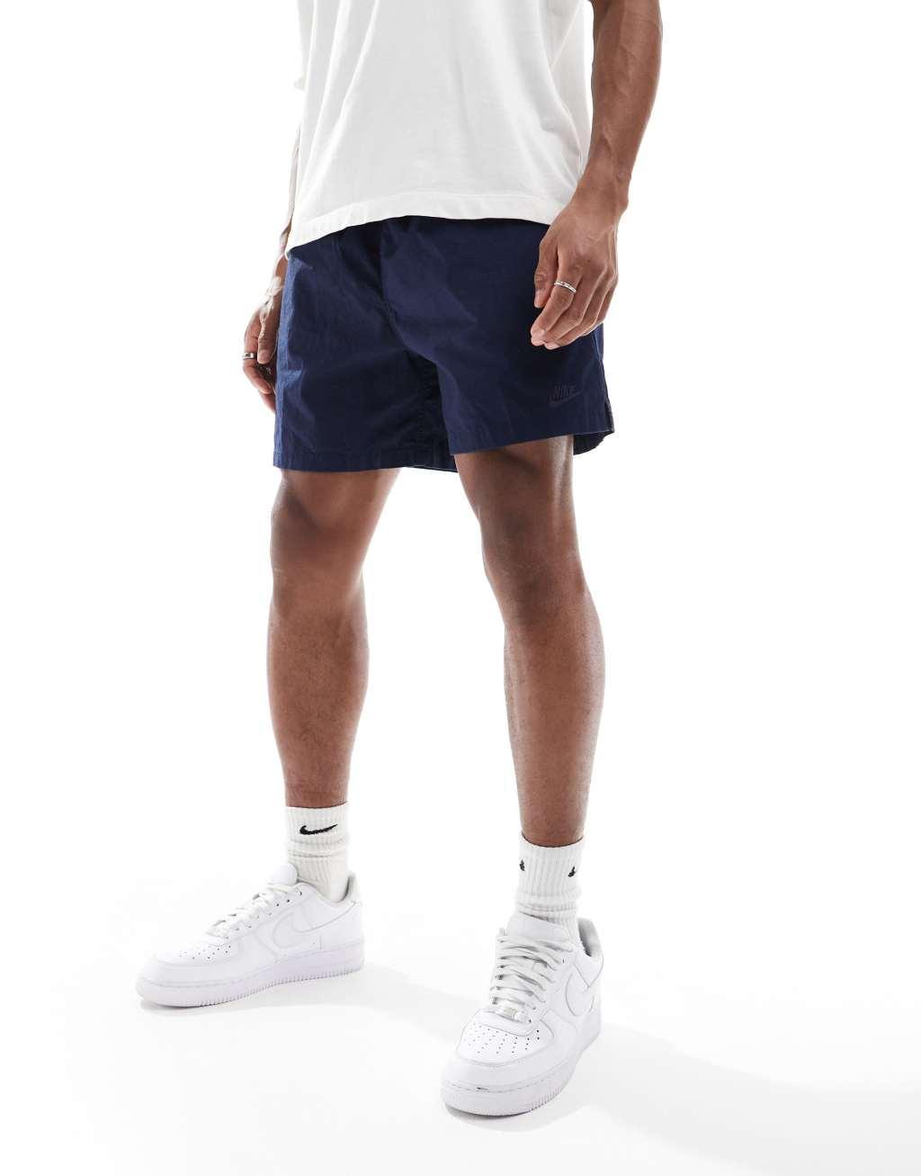 Nike Club woven shorts in navy Product Image