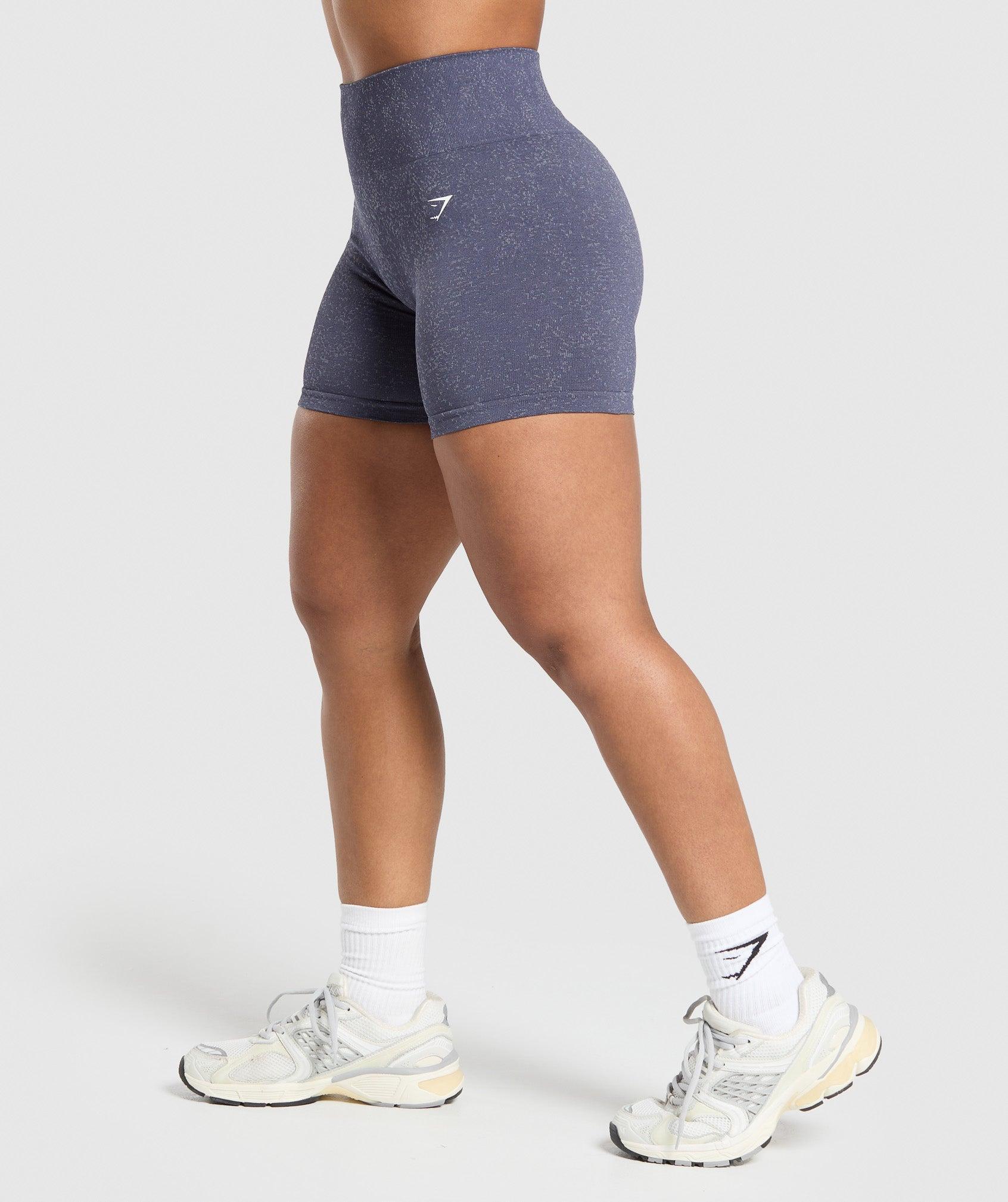 Gymshark Adapt Fleck Seamless Shorts - Weighted Purple/Metal Purple Female Product Image