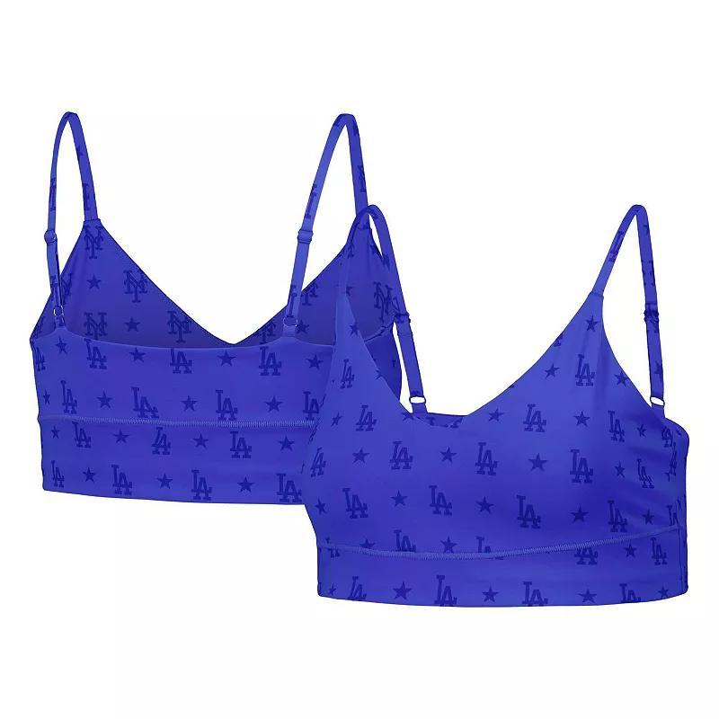 Women's Royal Los Angeles Dodgers Active Bra, Size: Medium, Blue Product Image