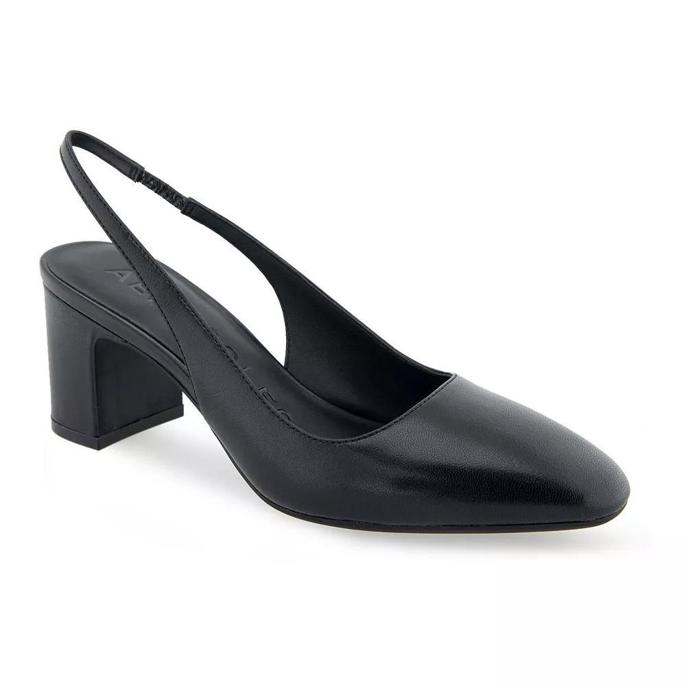 Aerosoles Mags Women's Leather Dress Pumps, Size: 9, Black Leather Product Image