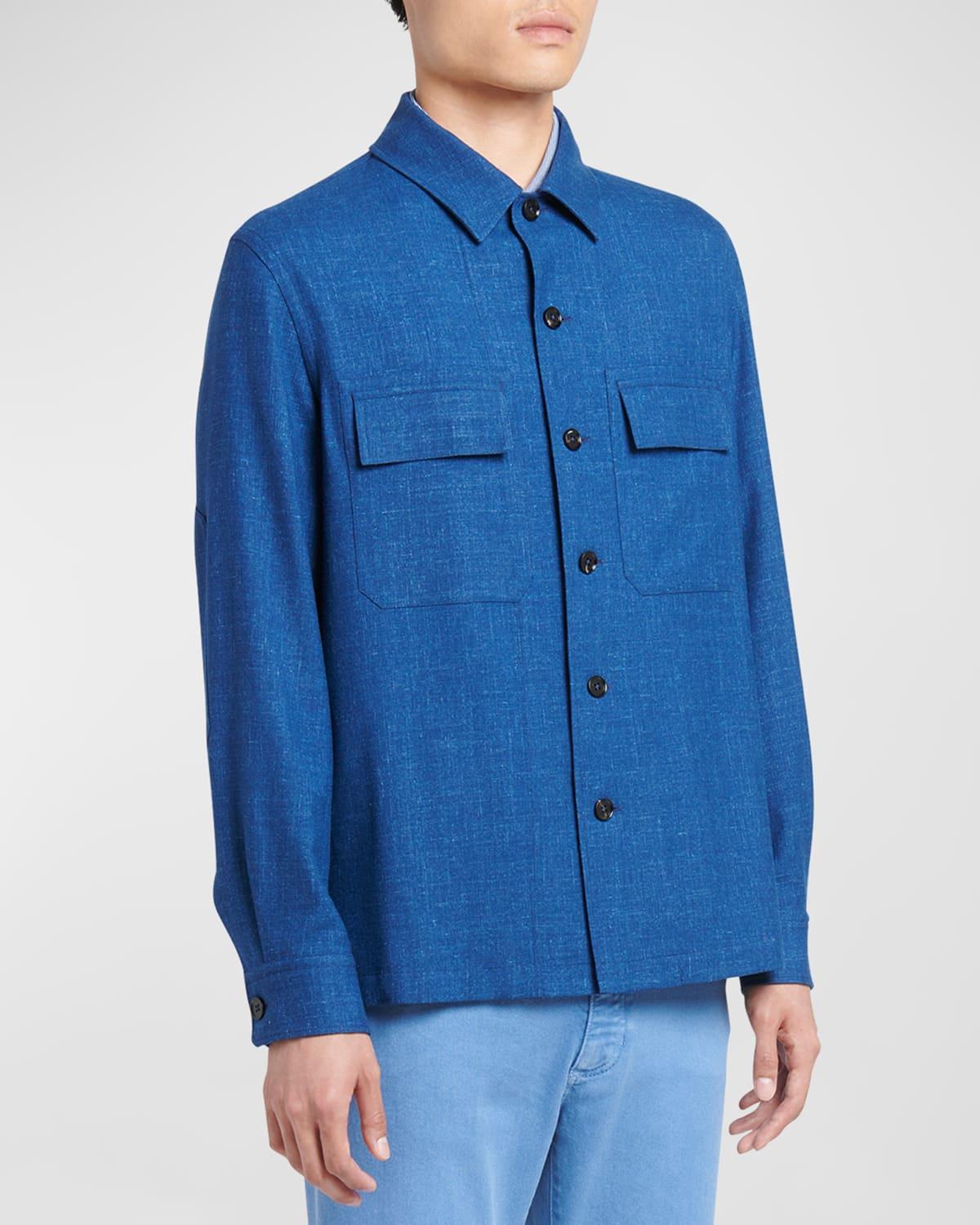 Men's Oasi Cashmere-Linen Overshirt Product Image
