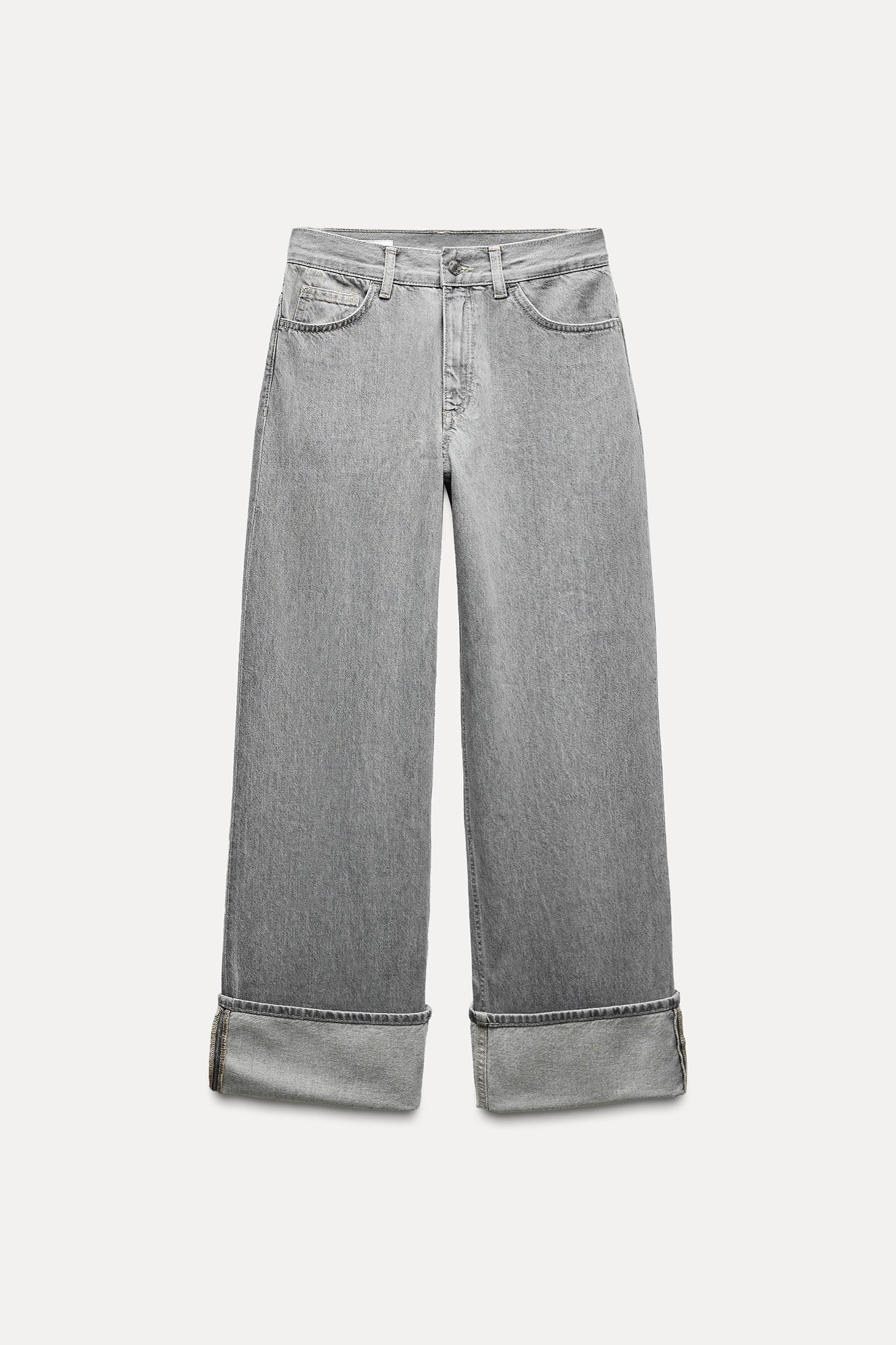 TRF HIGH RISE WIDE LEG BELT LOOP JEANS Product Image