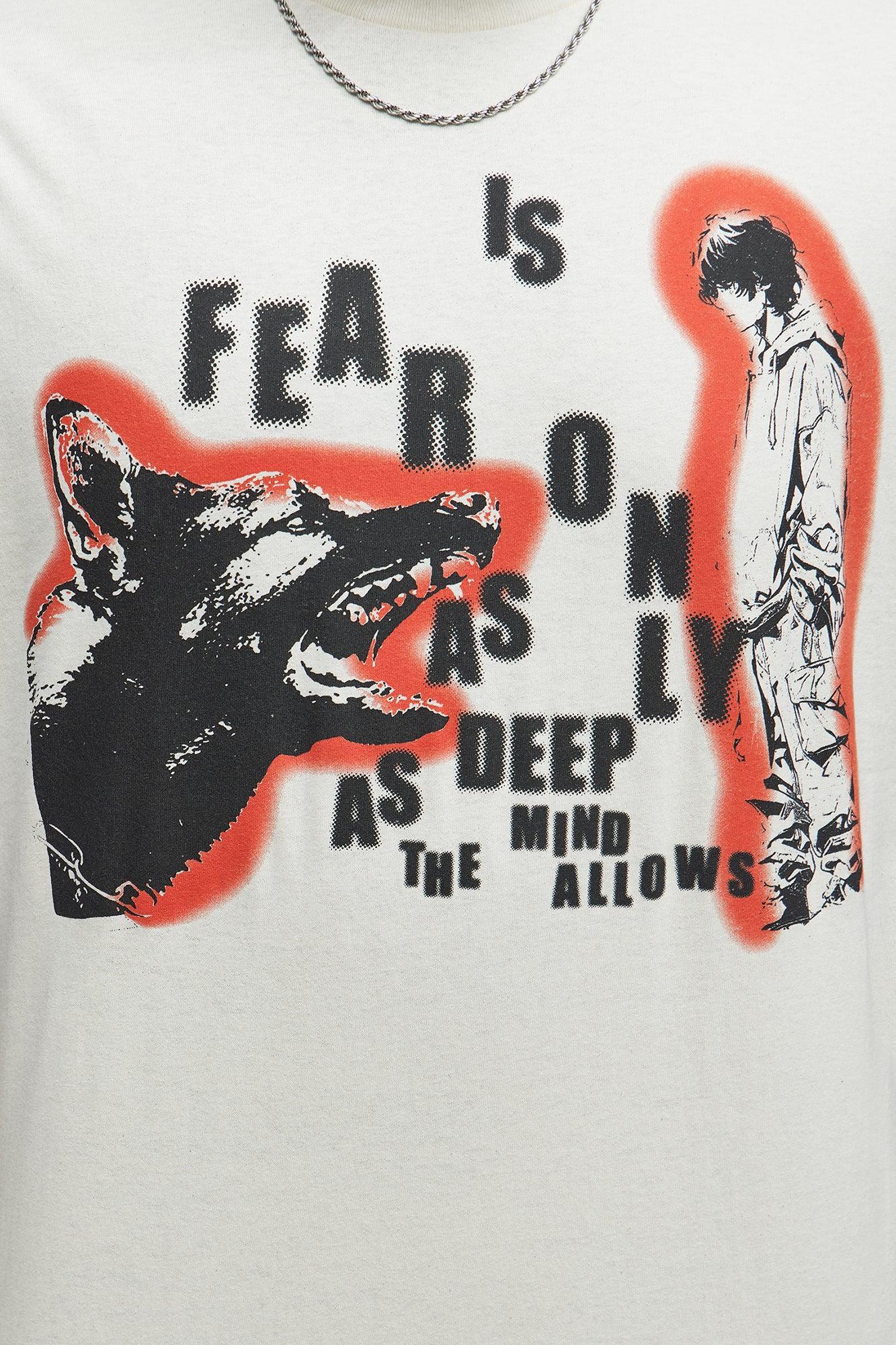 Fear Is Only Short Sleeve Tee - Natural Product Image