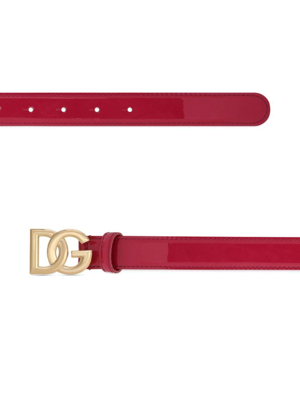 logo-buckle leather belt Product Image