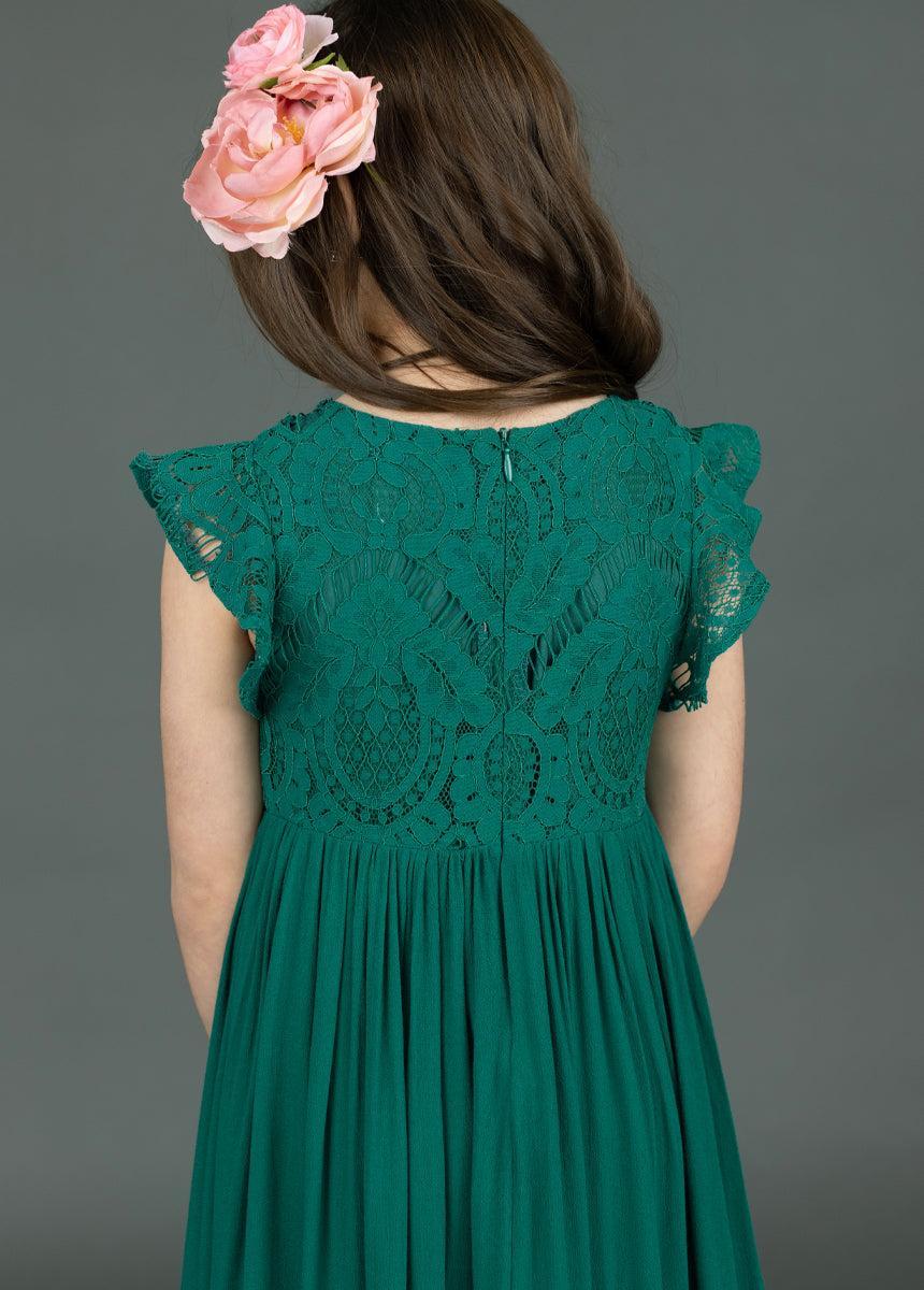 Macy Dress in Teal Girls Product Image