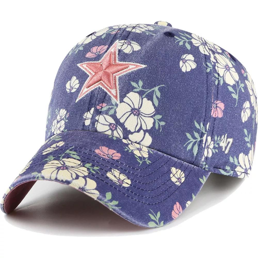 Women's '47  Navy Dallas Cowboys Primrose Clean Up Adjustable Hat, Blue Product Image