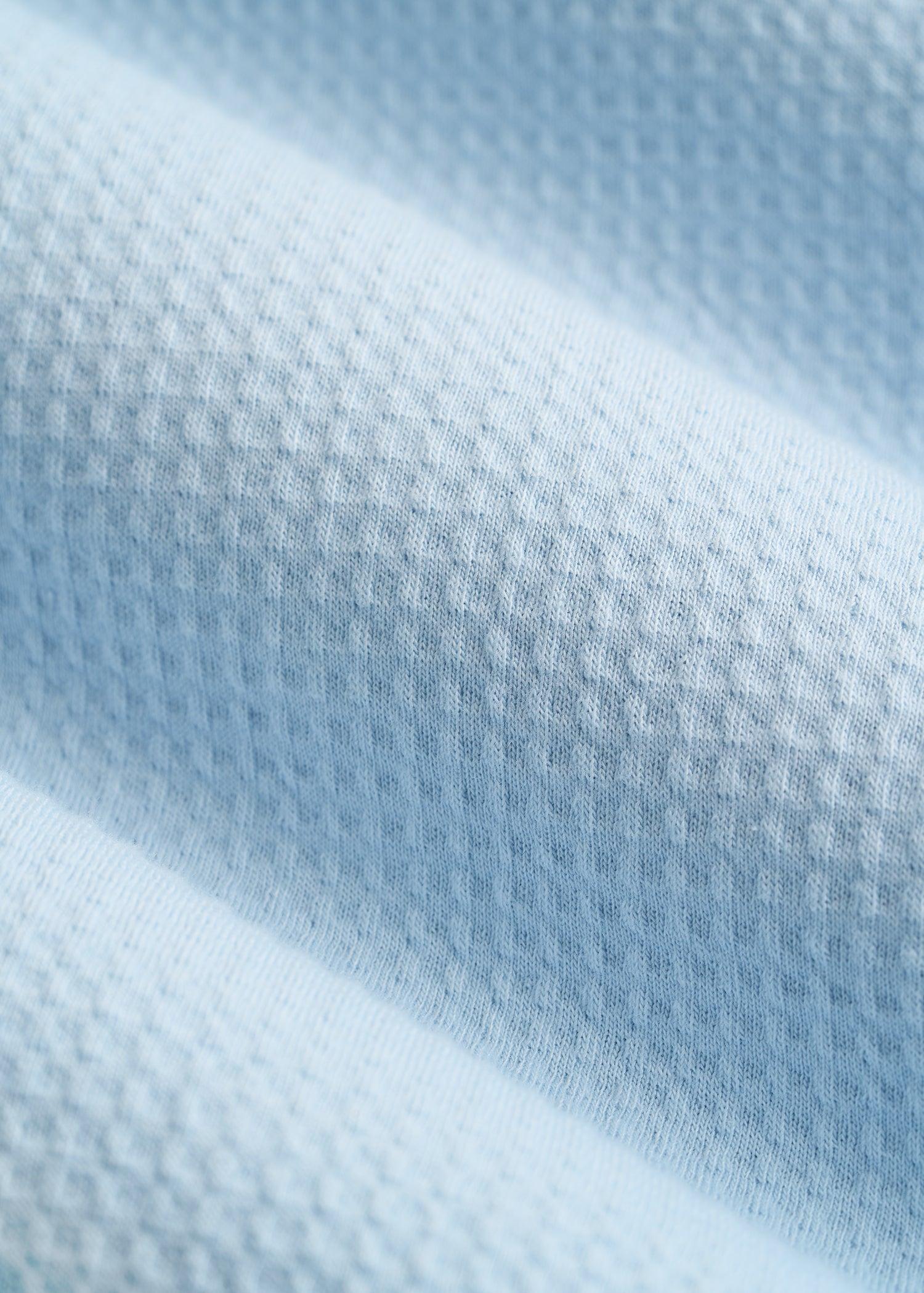 Cloud Knit Waffle Long Sleeve Tee for Tall Men in Ice Blue Product Image