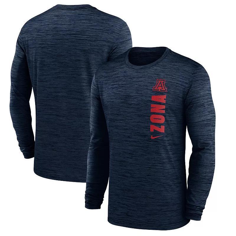 Men's Nike Navy Arizona Wildcats 2024 Sideline Velocity Performance Long Sleeve T-Shirt, Size: XL, Blue Product Image