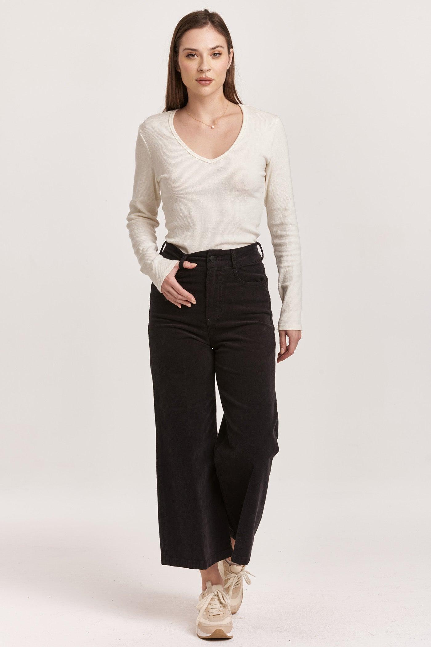 Audrey Super High Rise Cropped Wide Leg Jean Product Image