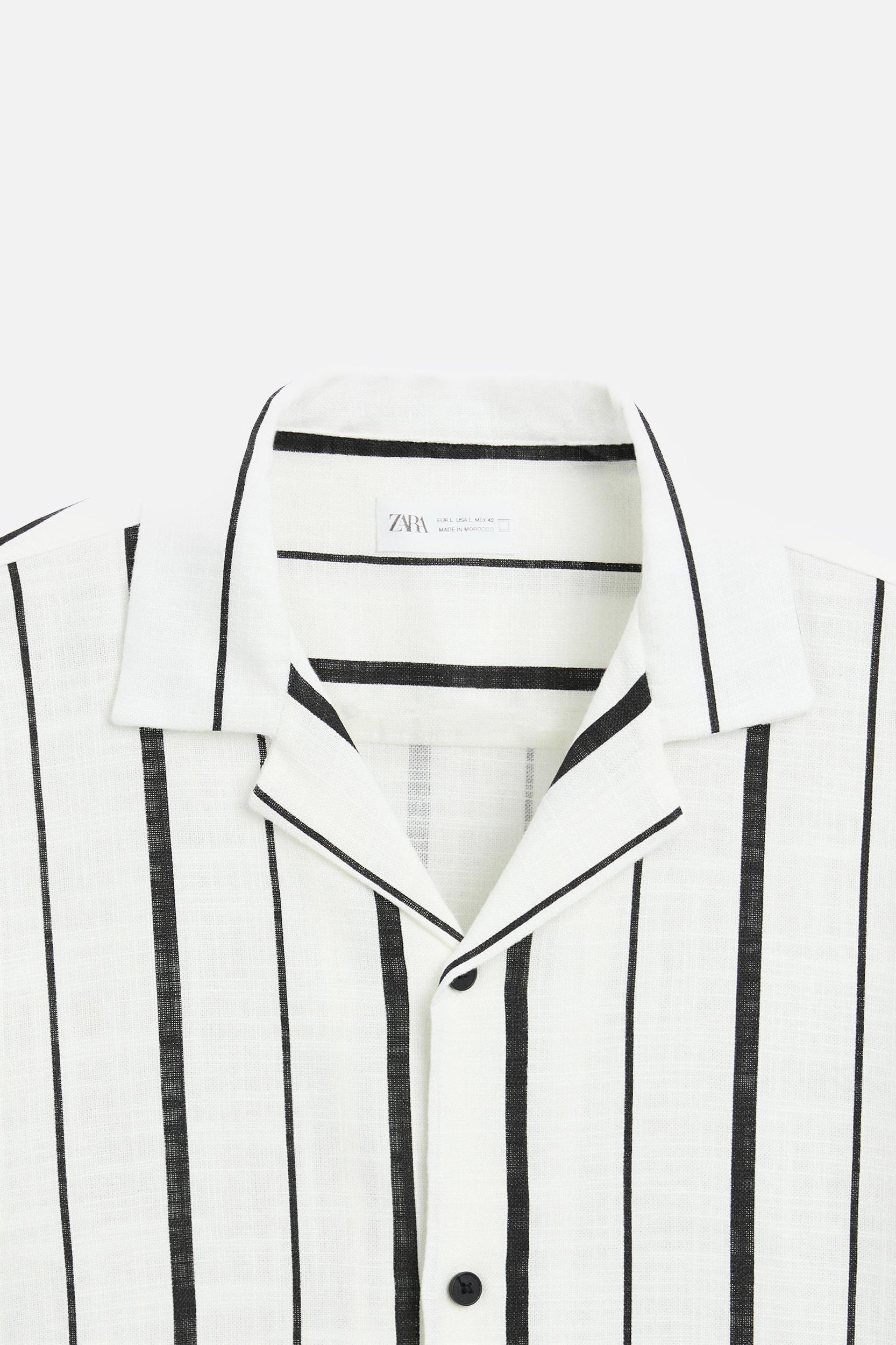 VISCOSE BLEND STRIPED SHIRT Product Image