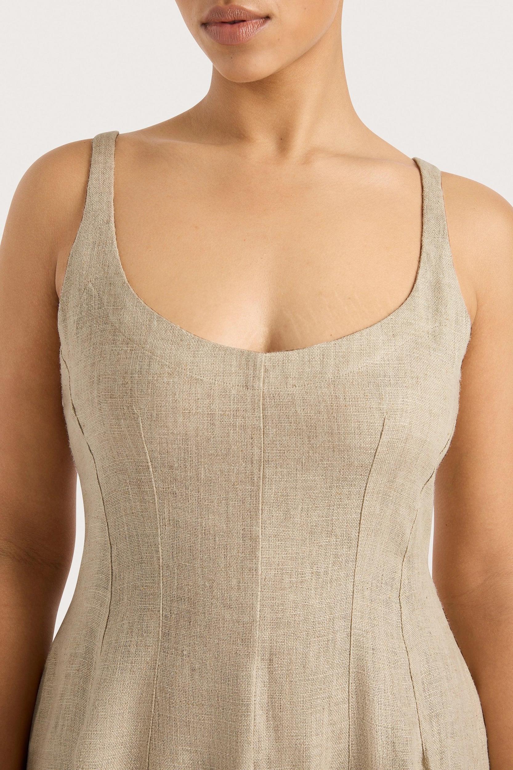 Lulea Wrap Vest Oatmeal - Final Sale Product Image