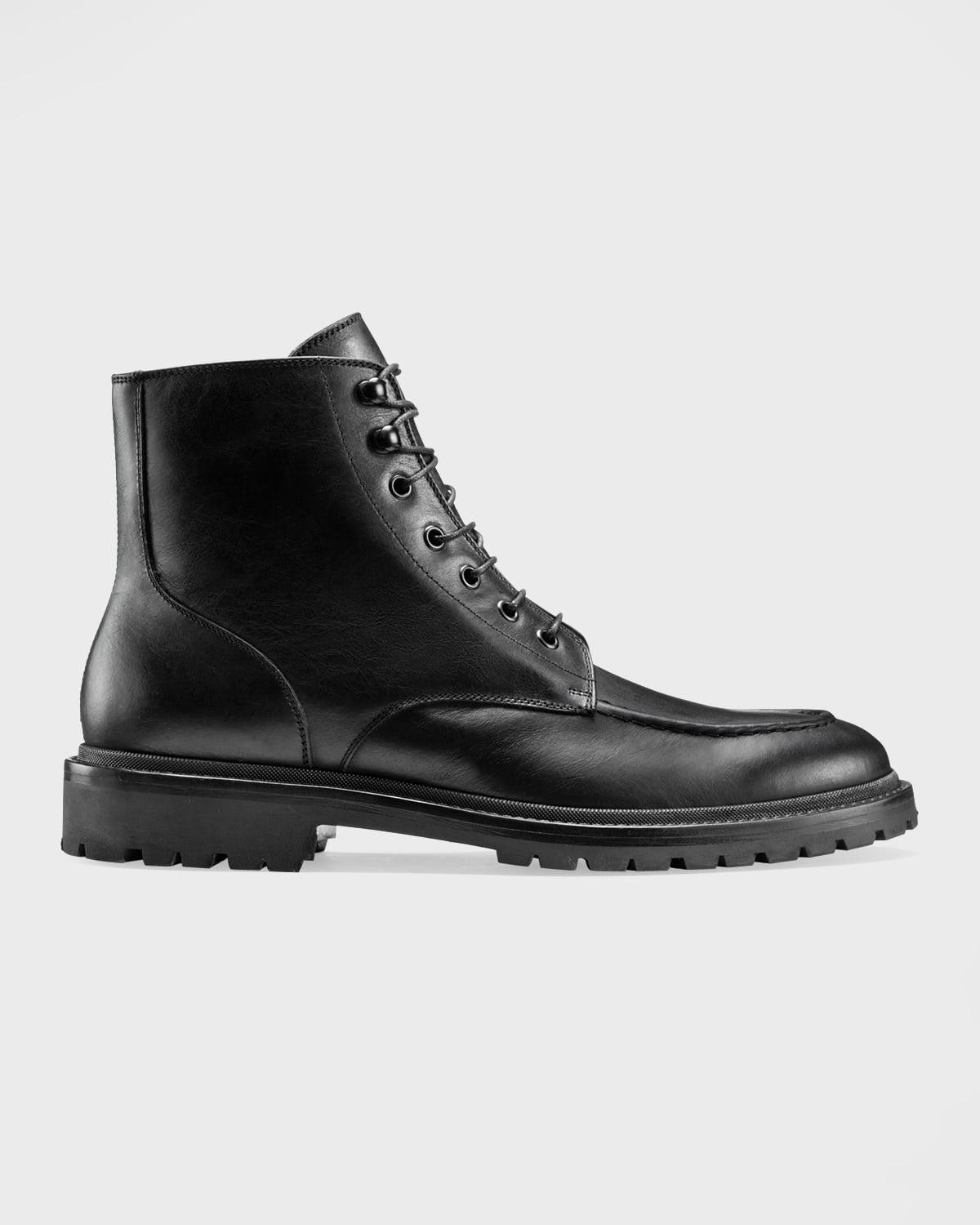 Men's Milo Leather Lace-Up Combat Boots Product Image