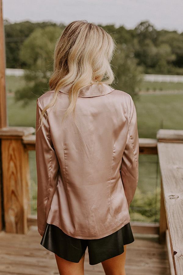 Saturday Night Premiere Blazer In Taupe Product Image