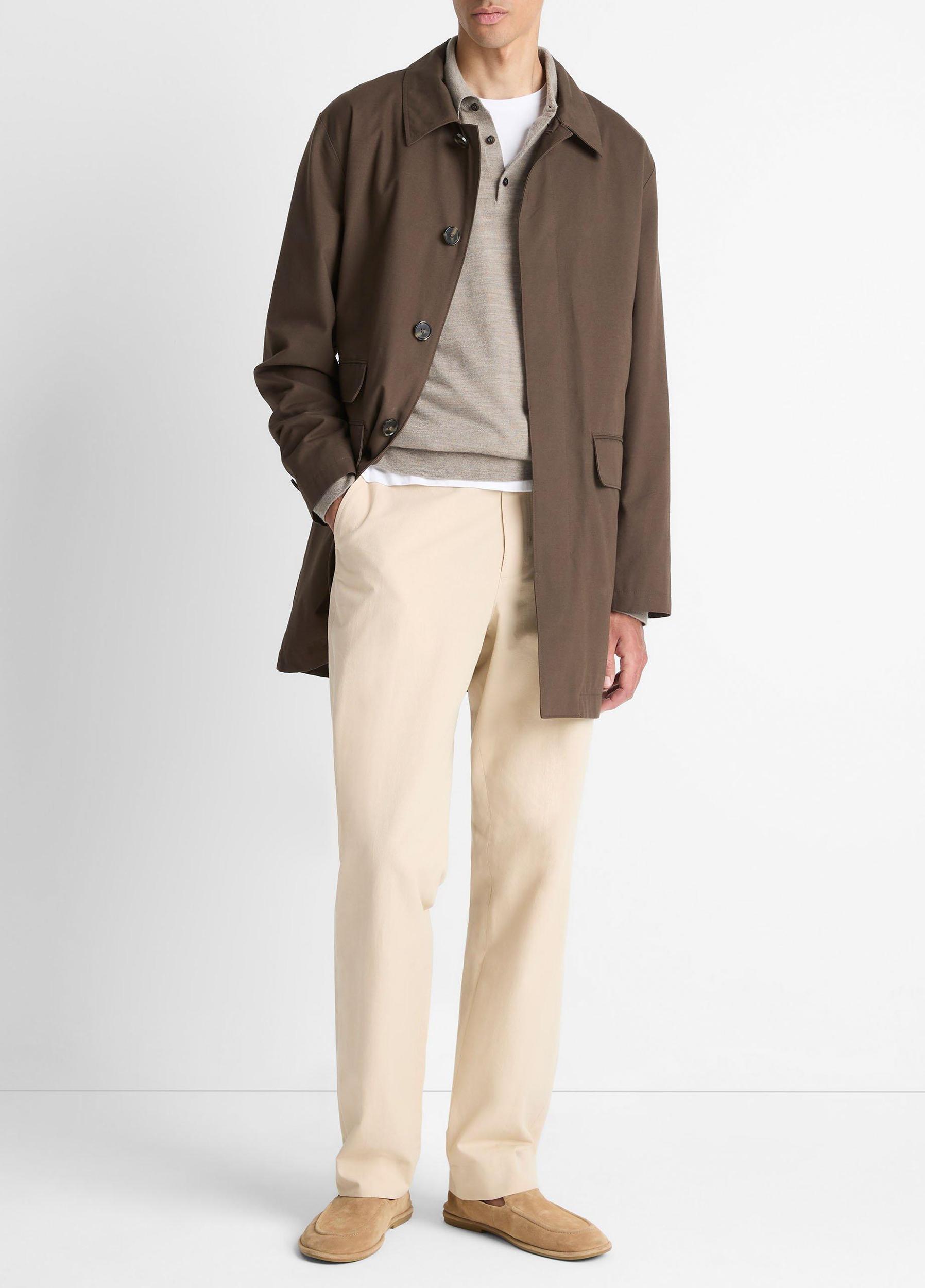 Lightweight Italian Cotton Car Coat Product Image