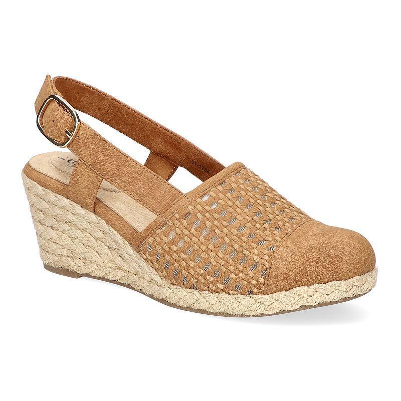 Easy Street Taffy Womens Slingback Espadrille Wedges Product Image