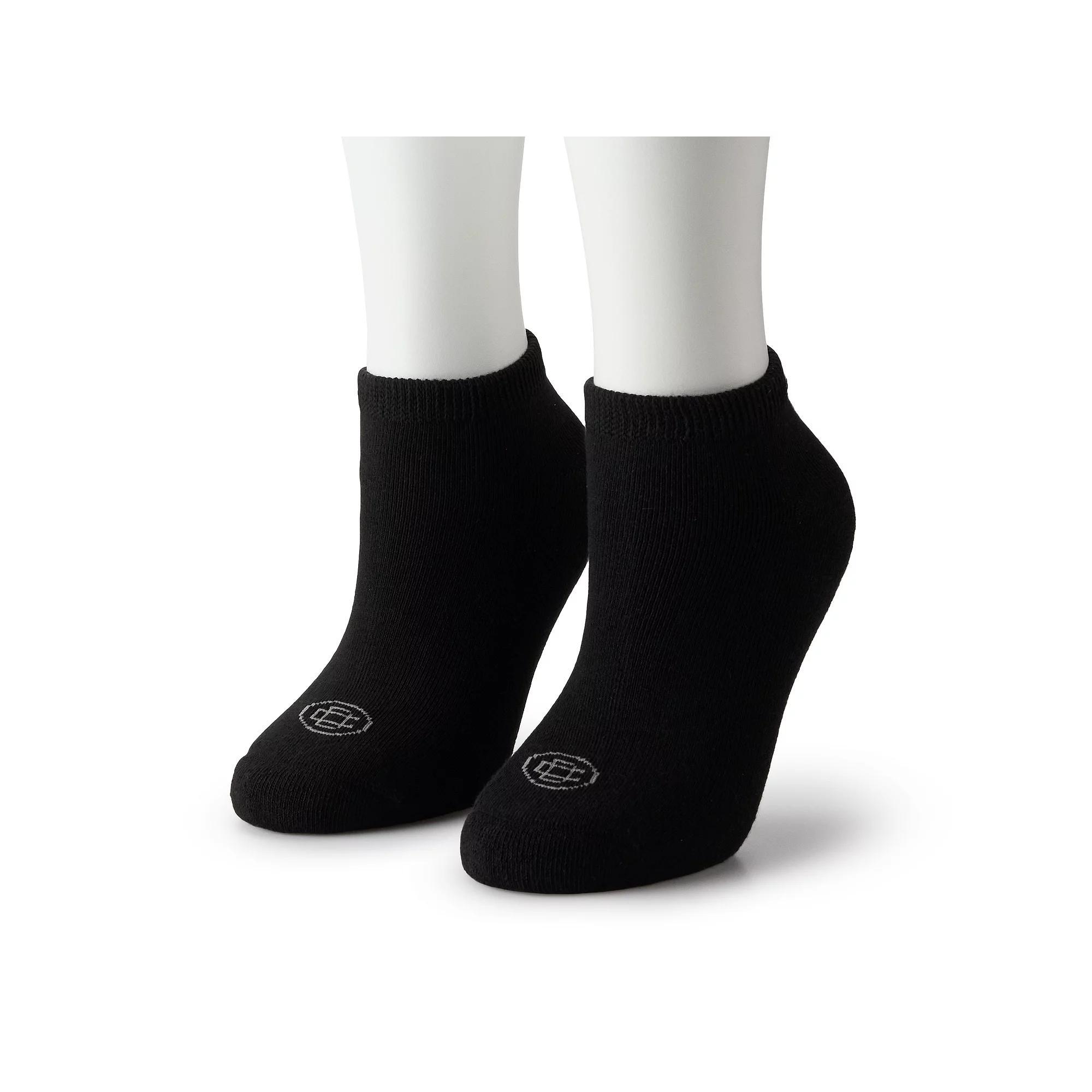Women's Doctor's Choice Full Cushion Diabetic Low-Cut Socks 2-Pair Pack, Size: Medium, Black Product Image