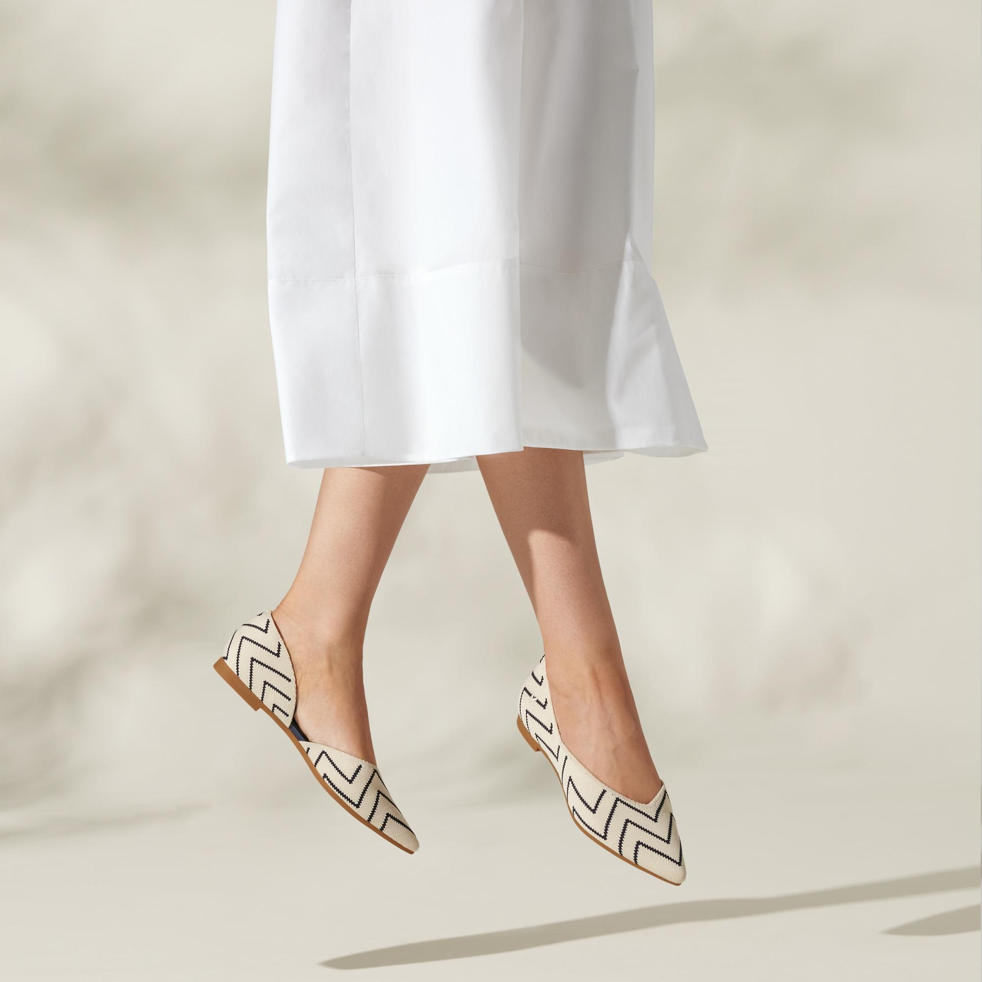 Pointed-Toe D'Orsay Flats (Melia) Product Image