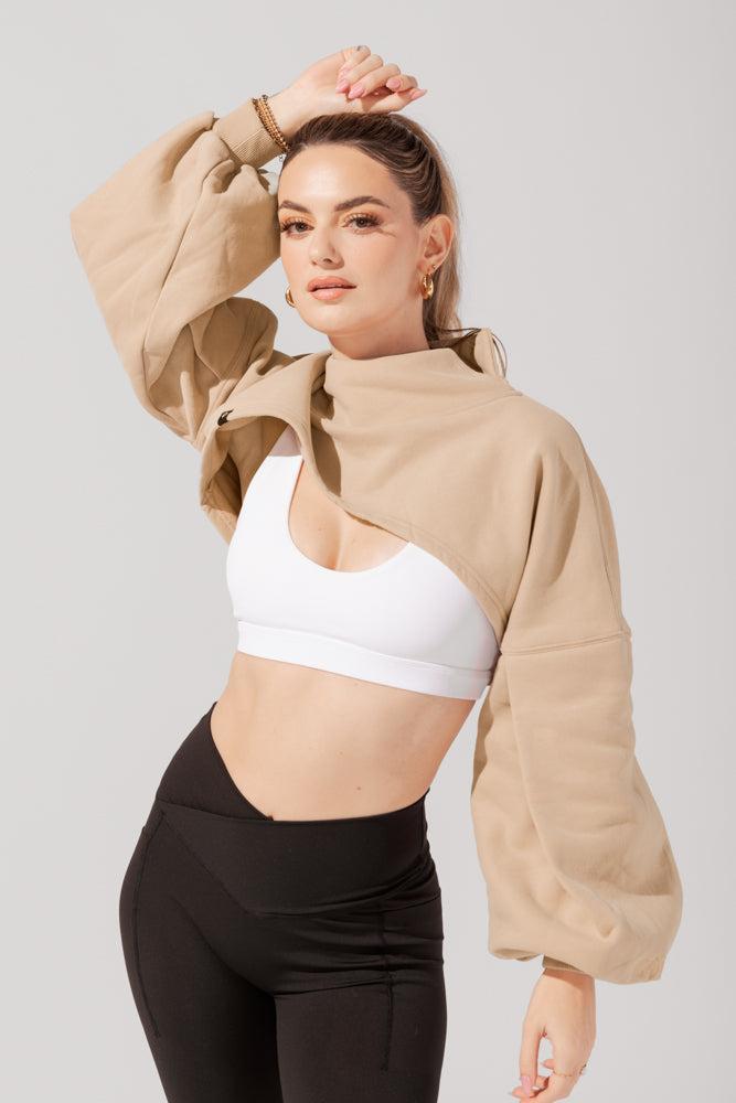 Mockneck Shruggie - Taupe Product Image