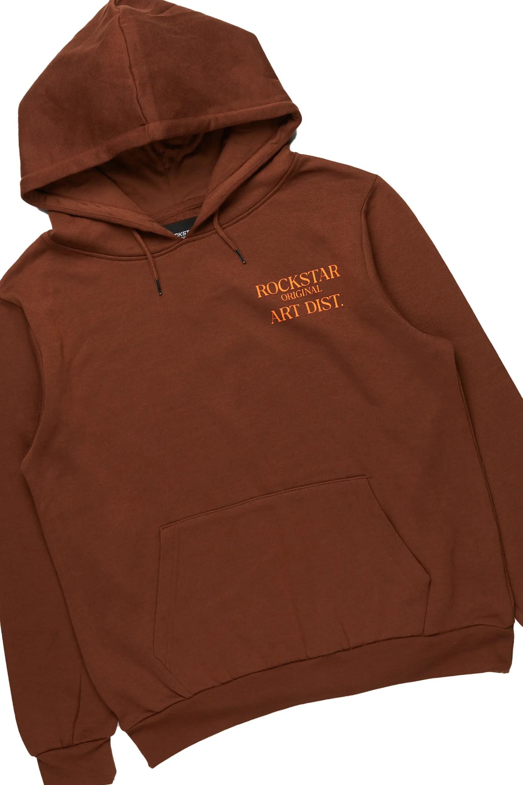Briggs Brown Hoodie/Stacked Flare Track Set Male Product Image