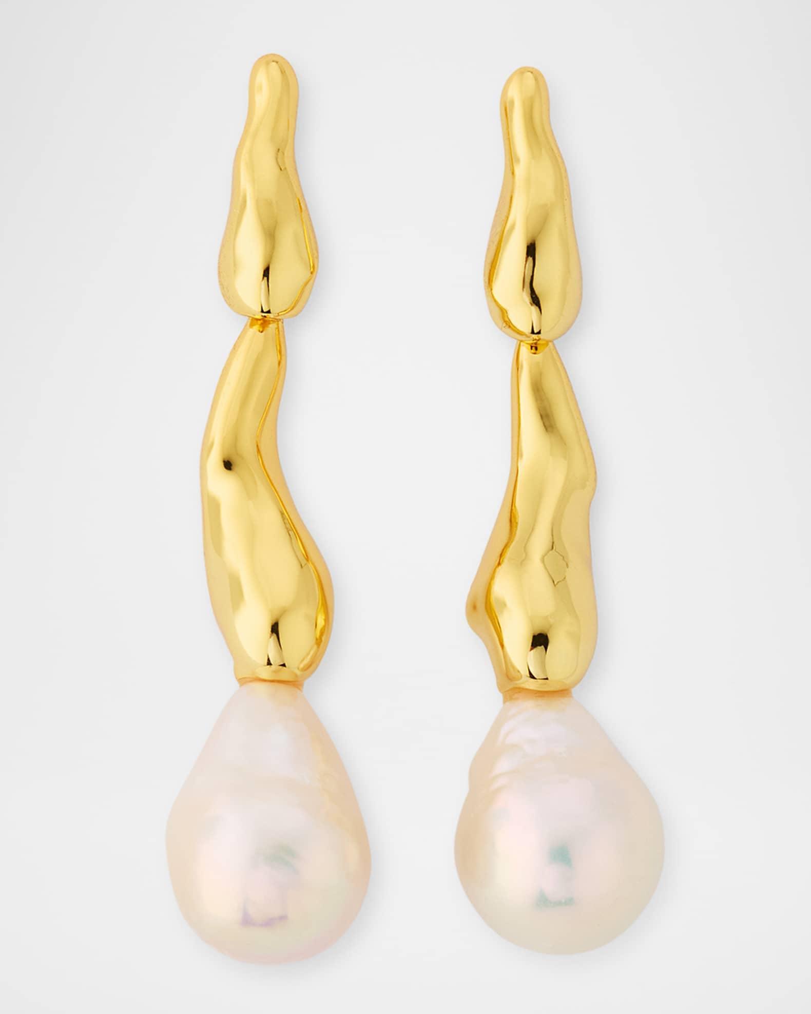 Perla Freshwater Pearl Drippy Earrings Product Image