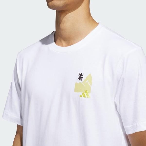 adidas Jet Set Camper Graphic Tee White 3XL Mens Product Image