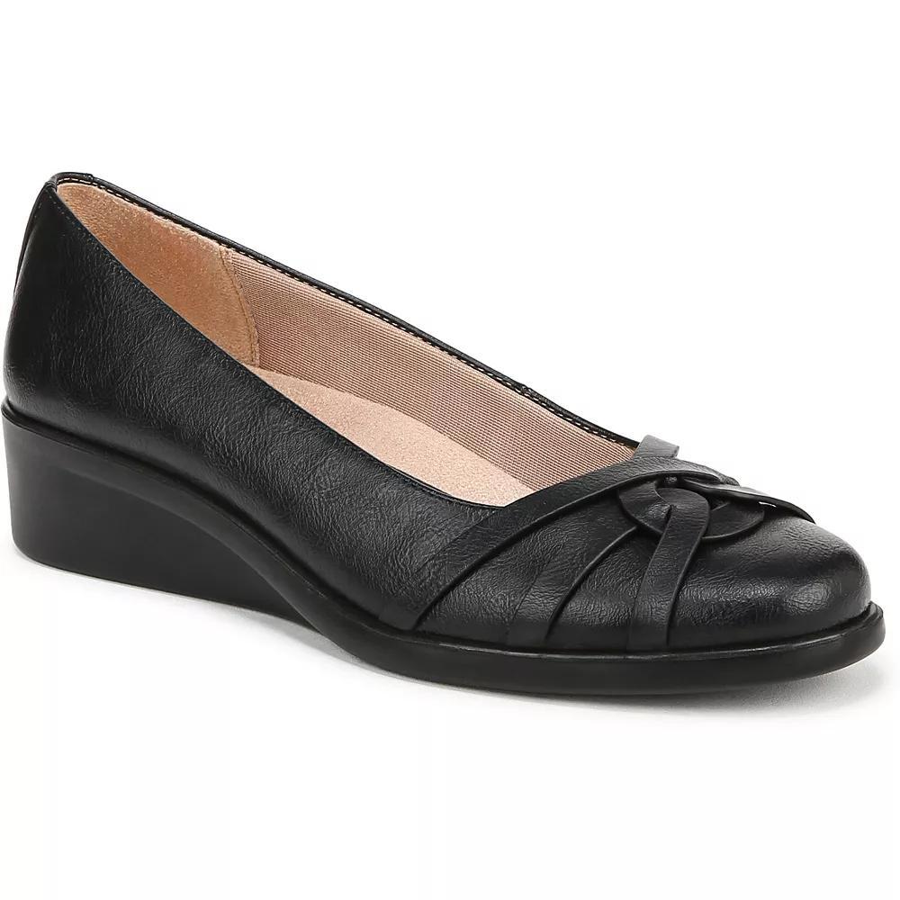 LifeStride Jorie Women's Slip-on Wedges, Size: 8 Wide, Black Product Image