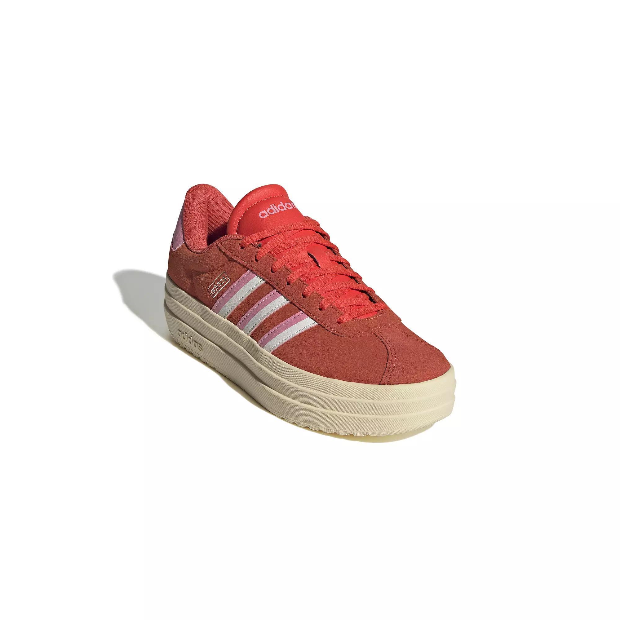 adidas VL Court Bold Women's Shoes, Size: 7.5, Red White Pink Product Image