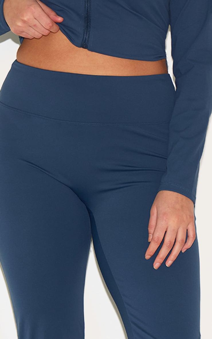 Midnight Blue Sculpt Straight Leg Yoga Pants Product Image