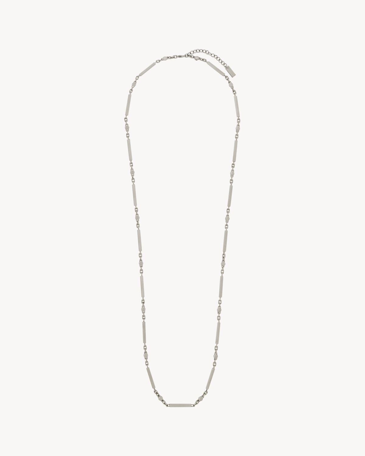 crystal bar necklace in metal Product Image