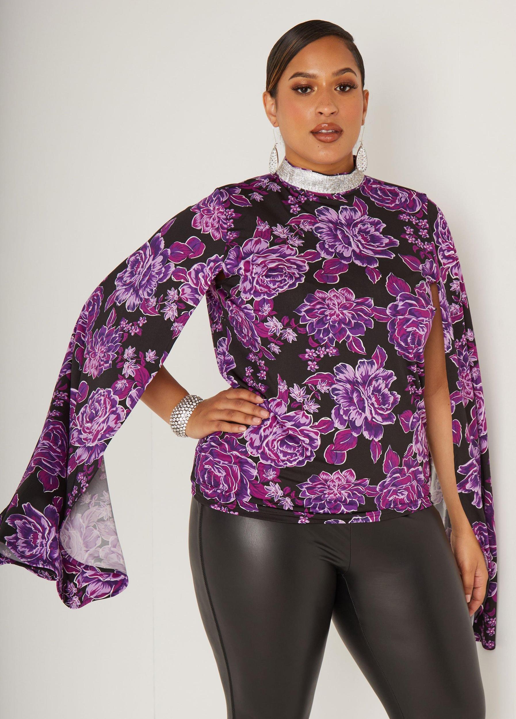 Crystal Embellished Floral Top Product Image