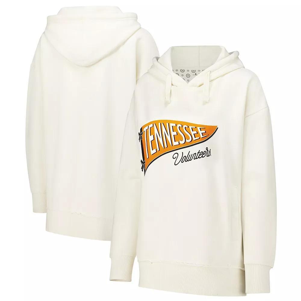 Women's Pressbox  Cream Tennessee Volunteers Marni Pullover Hoodie, Size: 2XL, Beige Product Image
