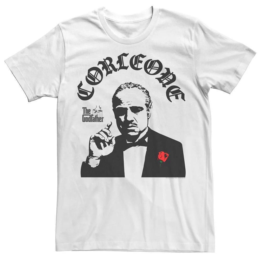Men's The Godfather Corleone Portrait Tee, Size: XL, White Product Image