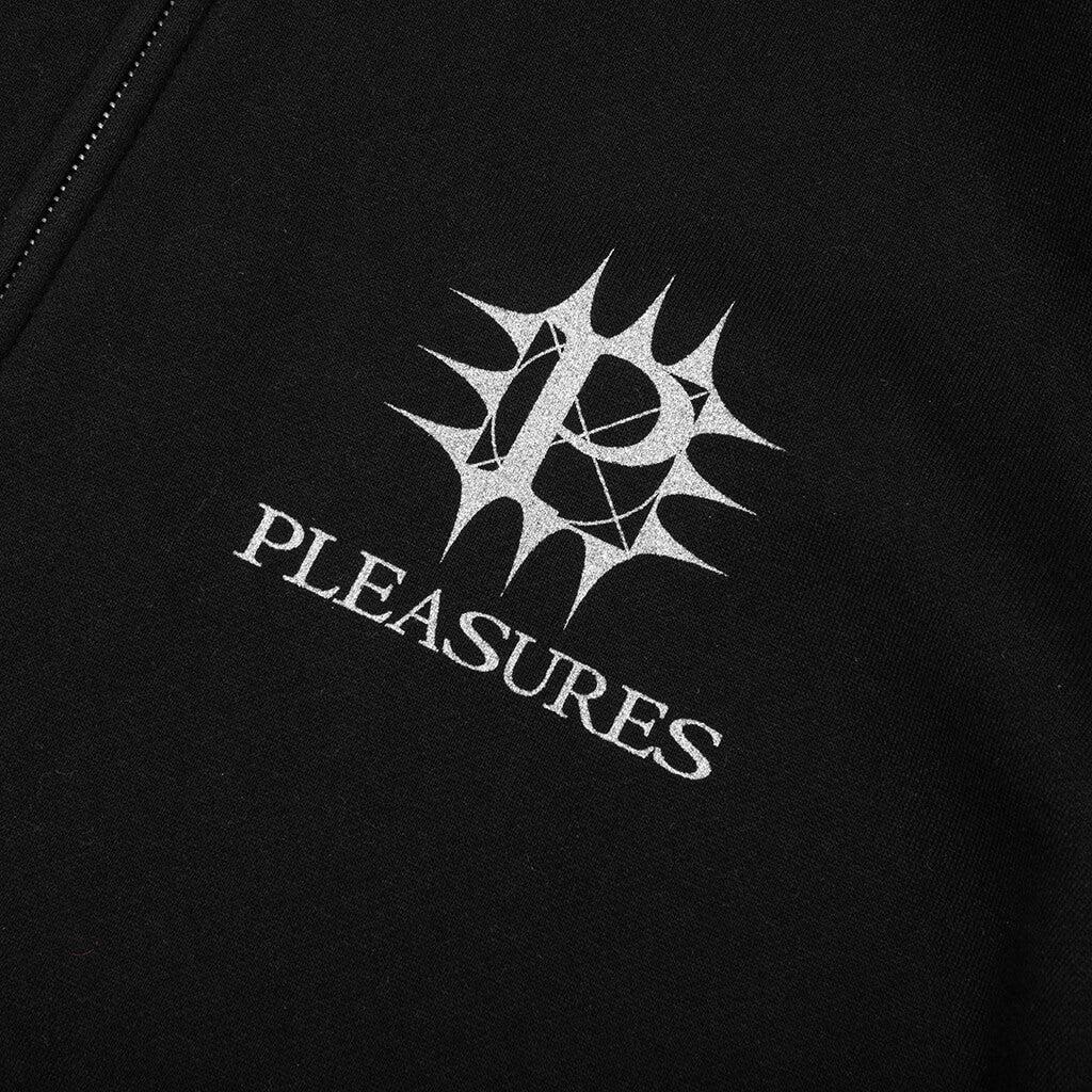 Spike Zip Hoodie - Black Male Product Image