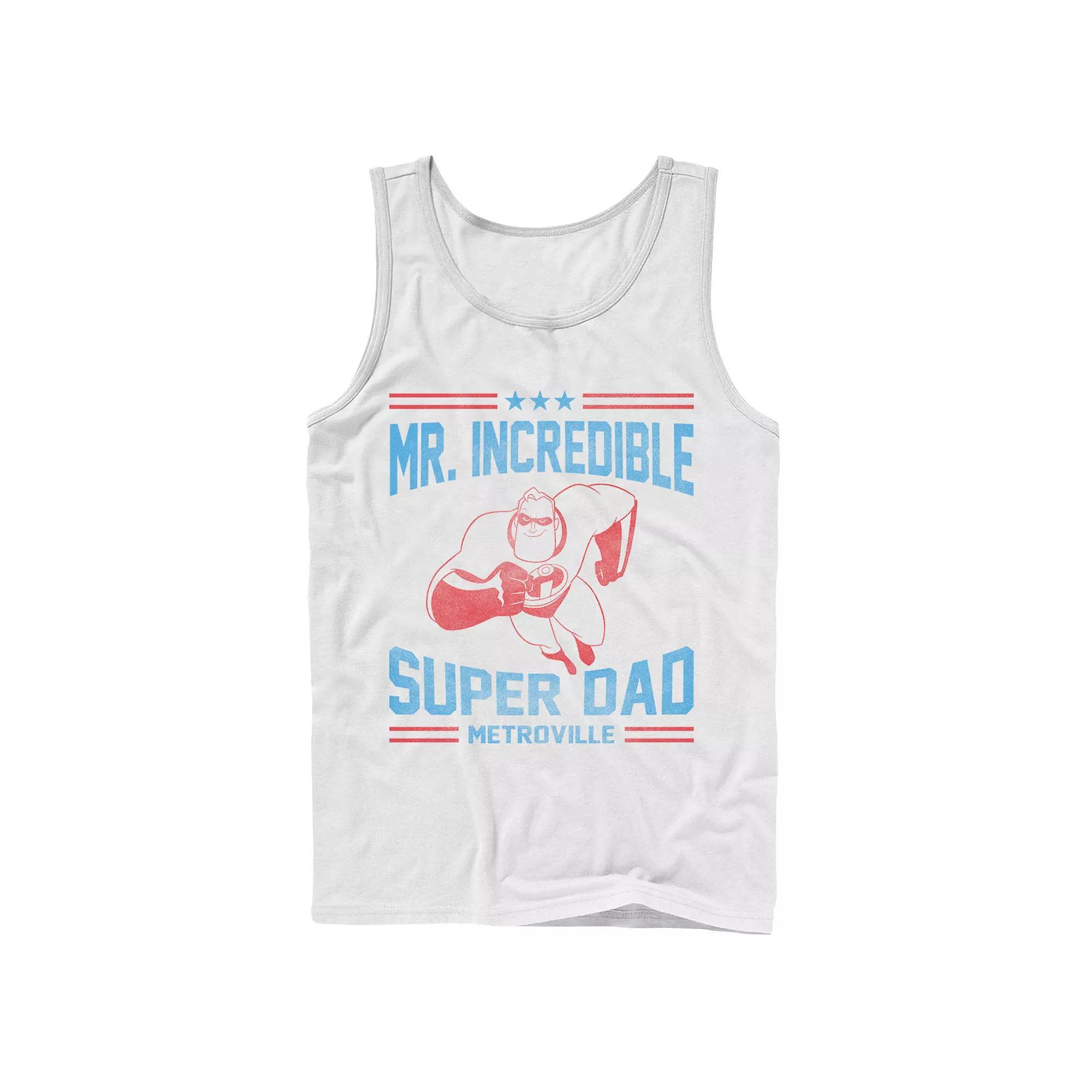 Mens Disney / Pixar The Incredibles Mr. Incredible Super Dad Tank Top Product Image