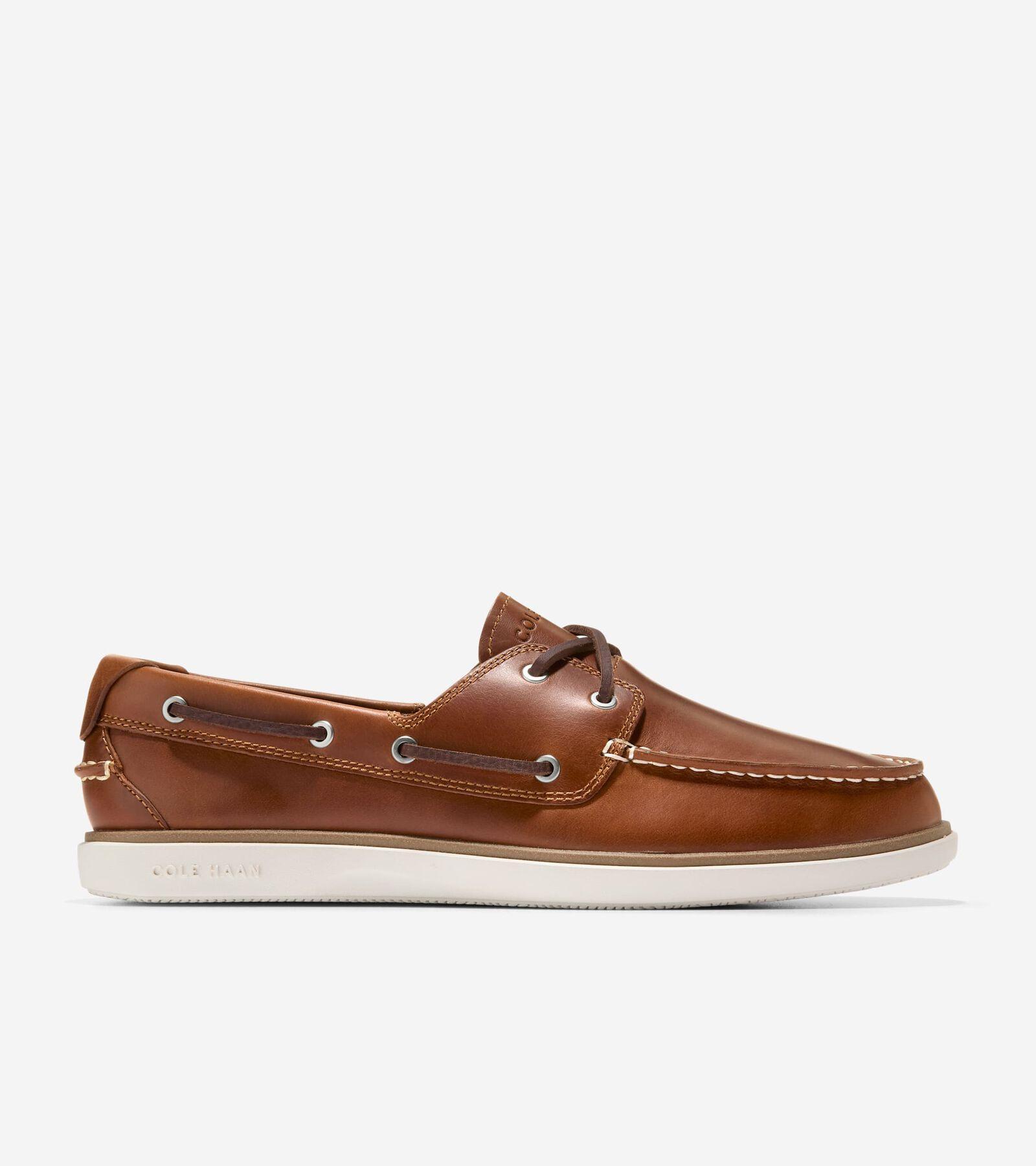 Cole Haan Mens GrandPr Windward Leather Boat Shoes Product Image