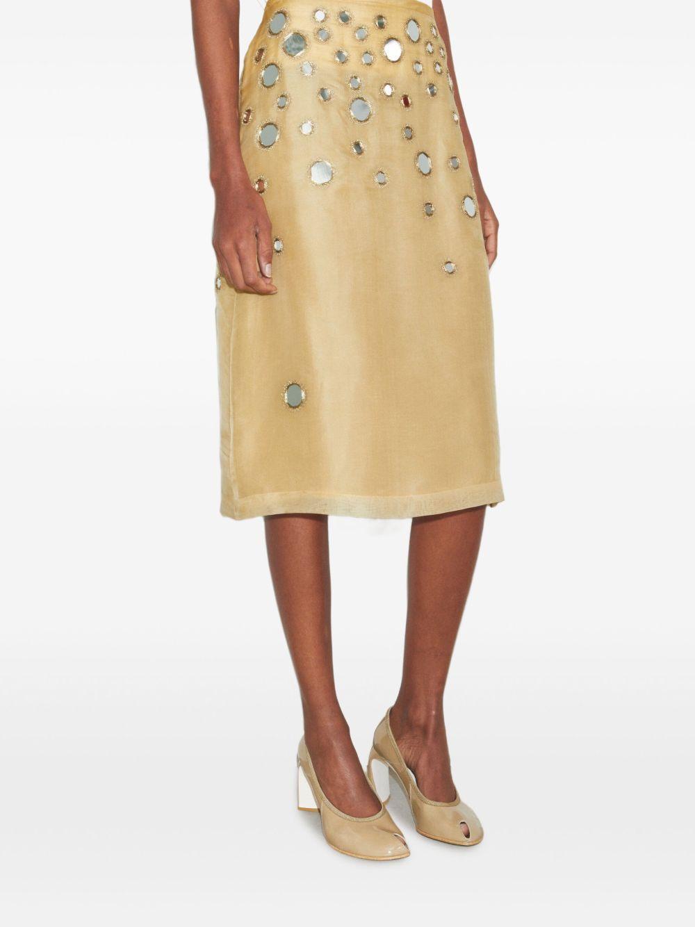 embellished mirror skirt Product Image