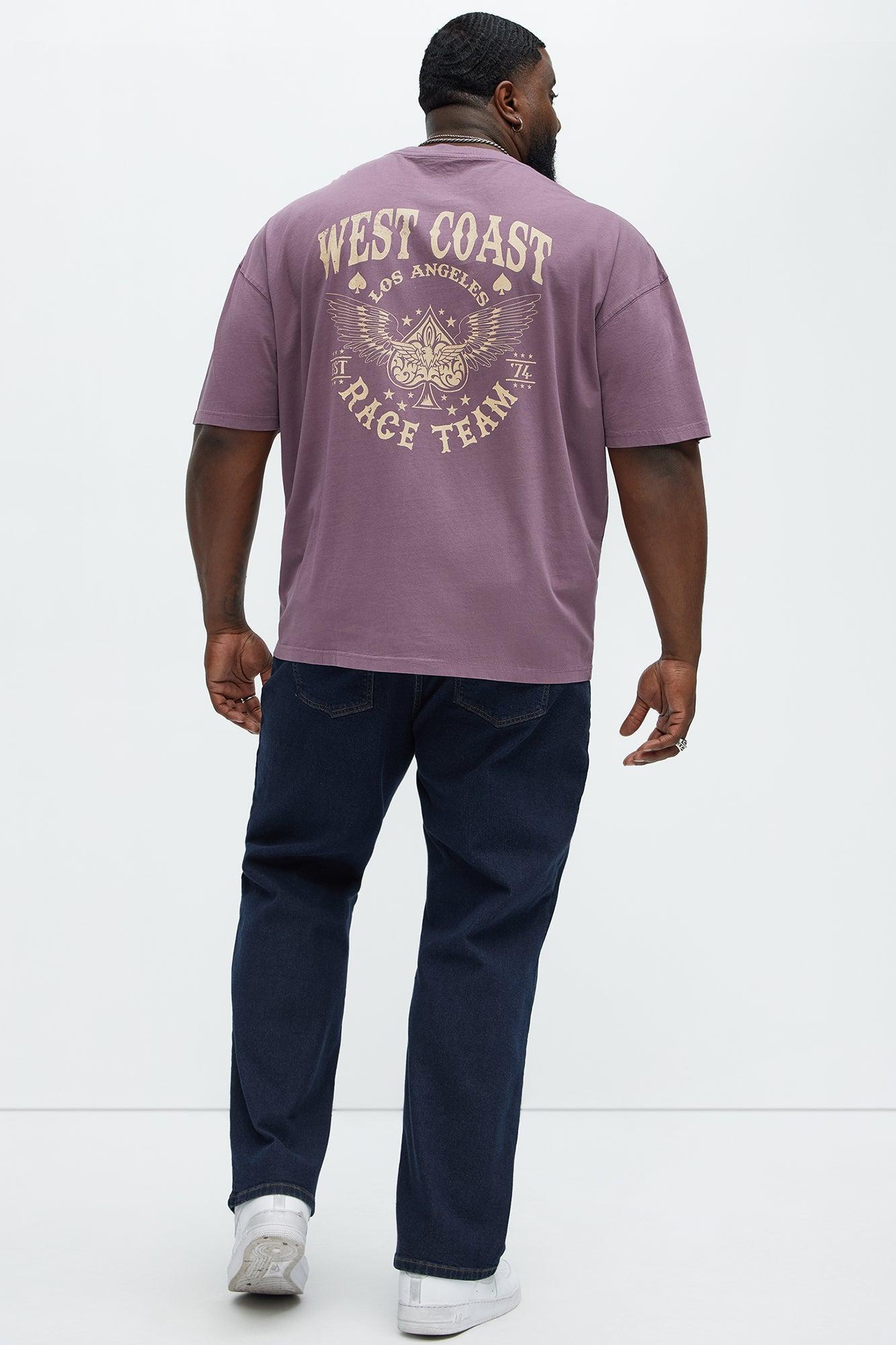 West Coast Race Team Oversized Short Sleeve Tee - Purple Product Image