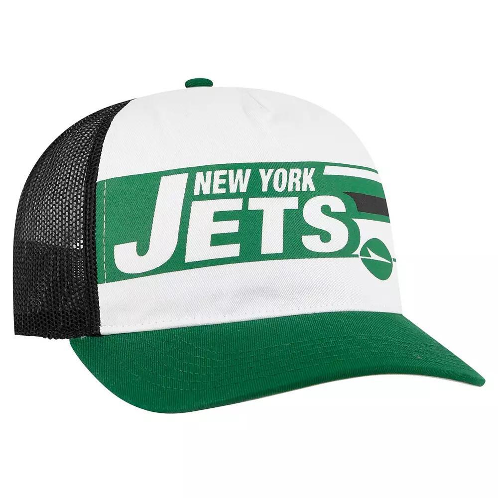 Mens 47 /Green New York Jets Stack Line Hitch Trucker Adjustable Hat Product Image