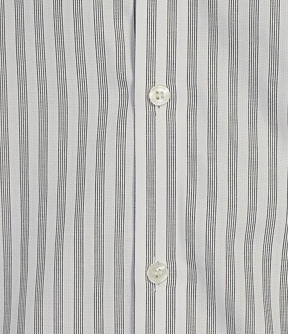 Murano Slim Fit Sateen Solid Long Sleeve Woven Camp Shirt Product Image