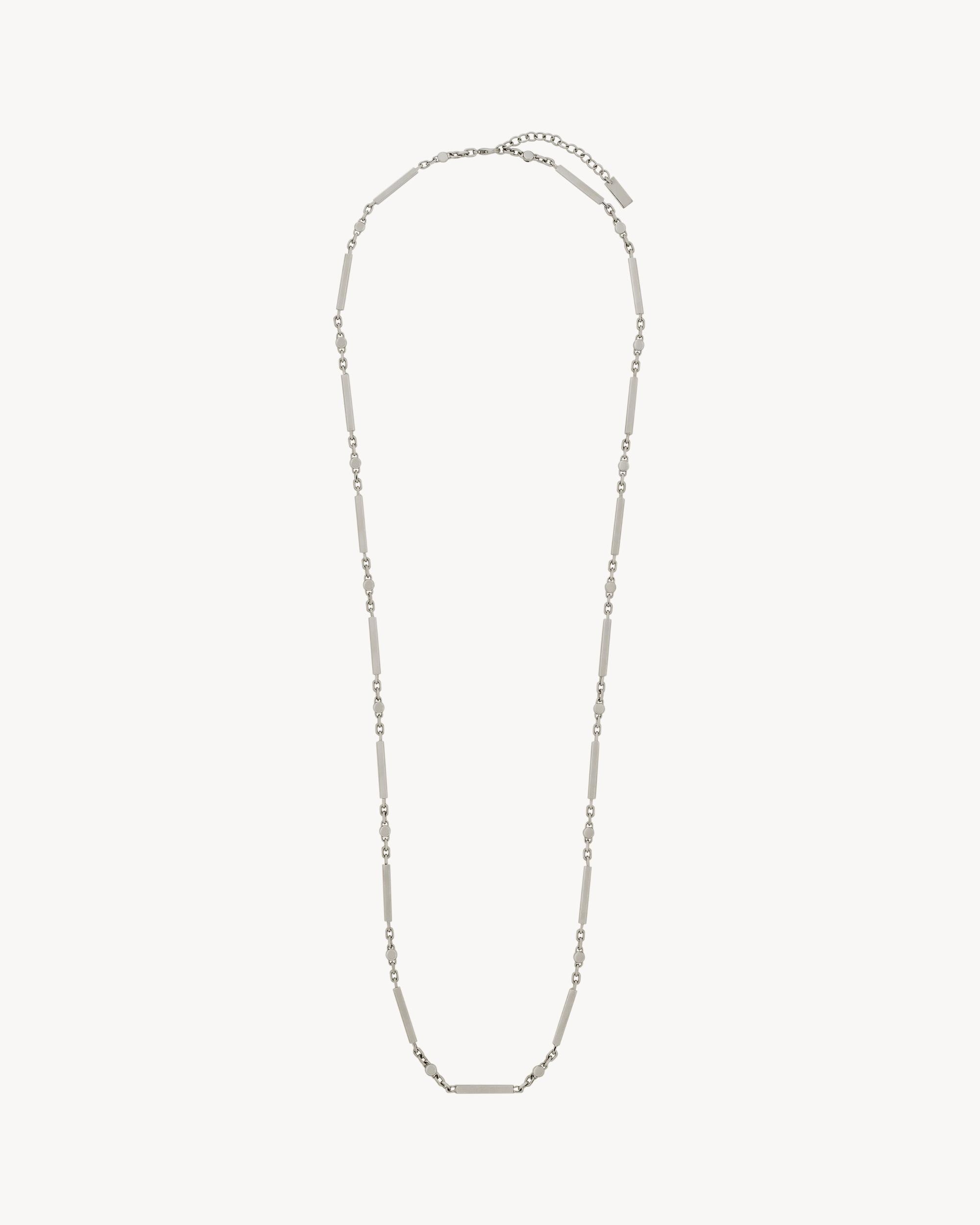 crystal bar necklace in metal Product Image