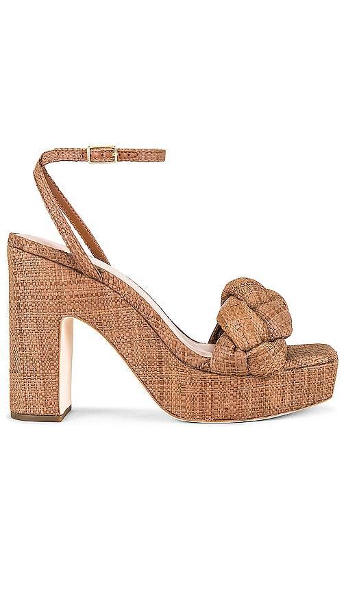Womens Fae Braided Raffia Platform Sandals Product Image