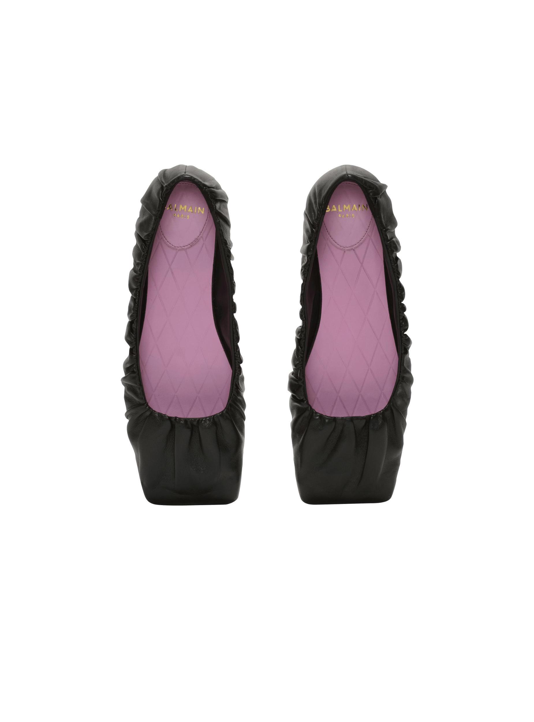 Eden ballet flats in gathered lambskin Product Image