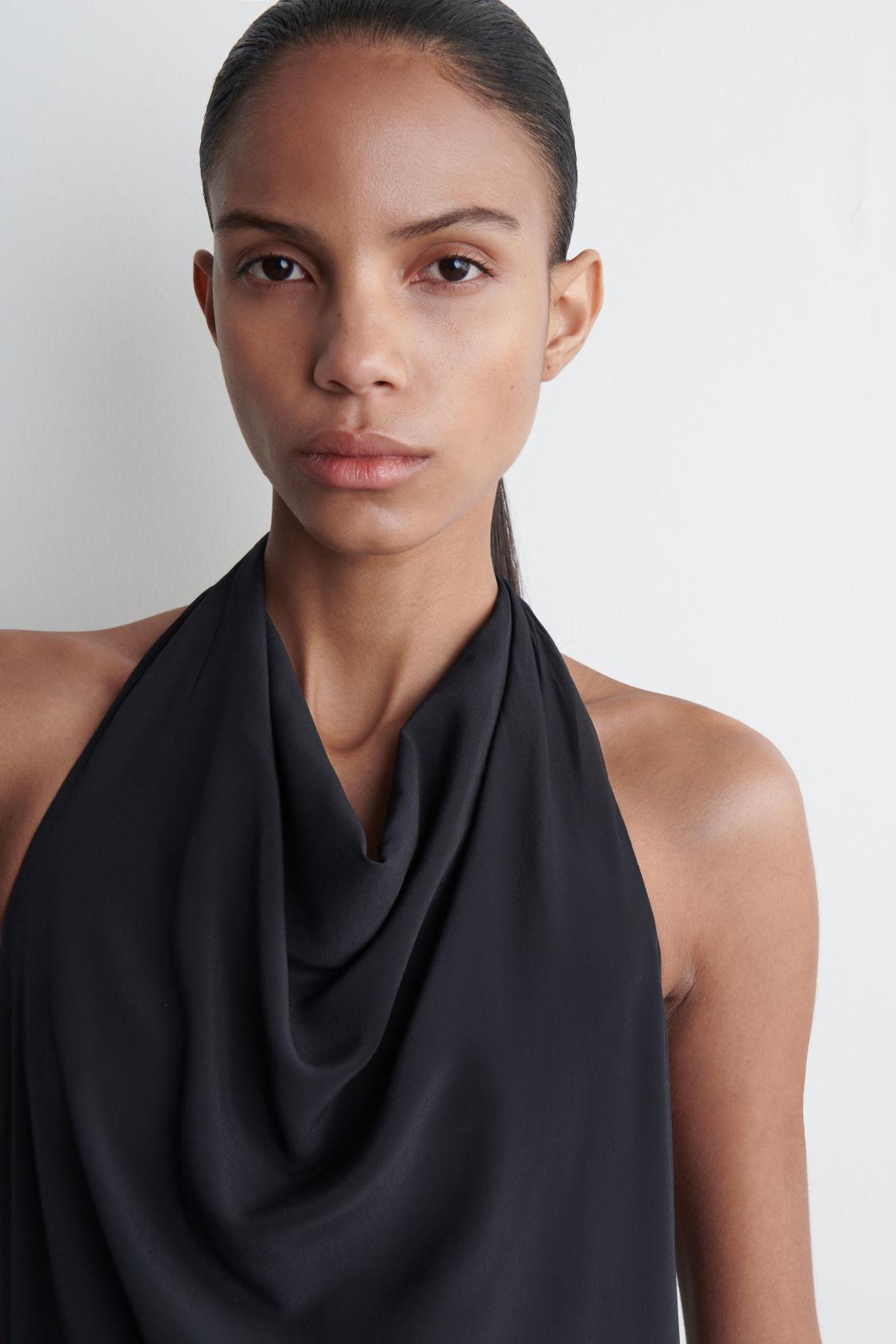 COWL-NECK MAXI DRESS Product Image