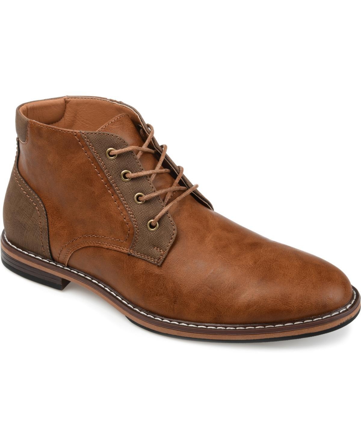 VANCE Franco Men's Plain Toe Chukka Boots, Size: 8.5, Brown Product Image