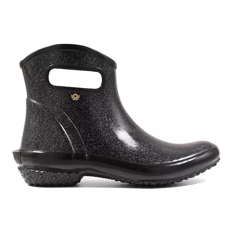 Bogs Women's Glitter Ankle Rain Boots, Size: 11, Black Product Image