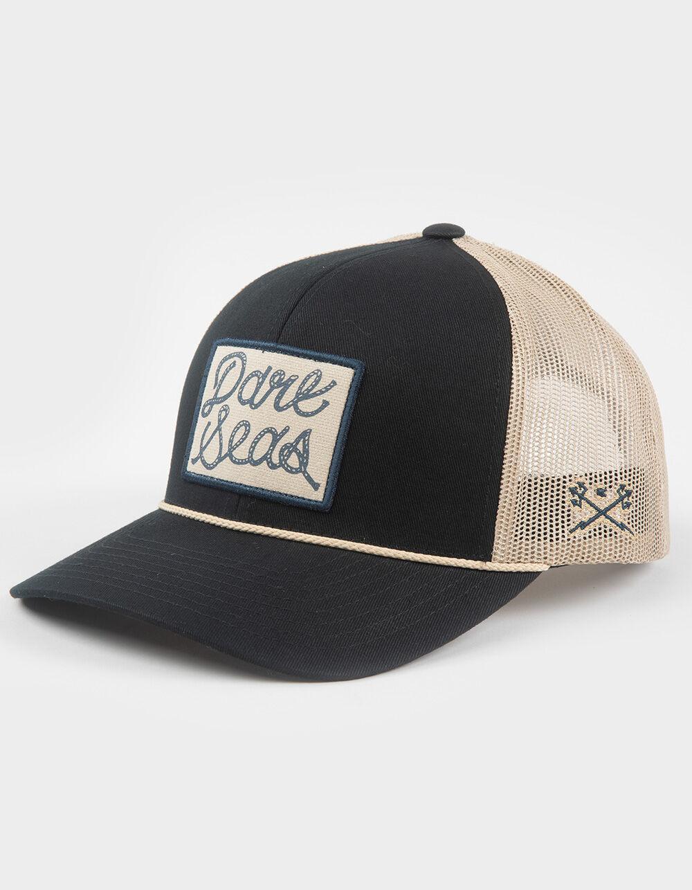 DARK SEAS Eagle 6 Panel Trucker Hat - BLACK Product Image