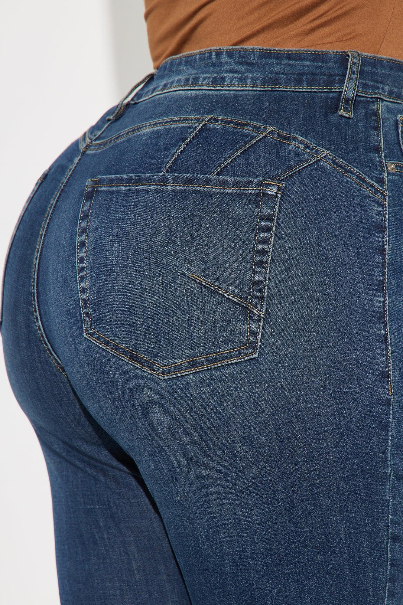 Mia Booty Lifting Stretch Skinny Jeans - Dark Wash Product Image