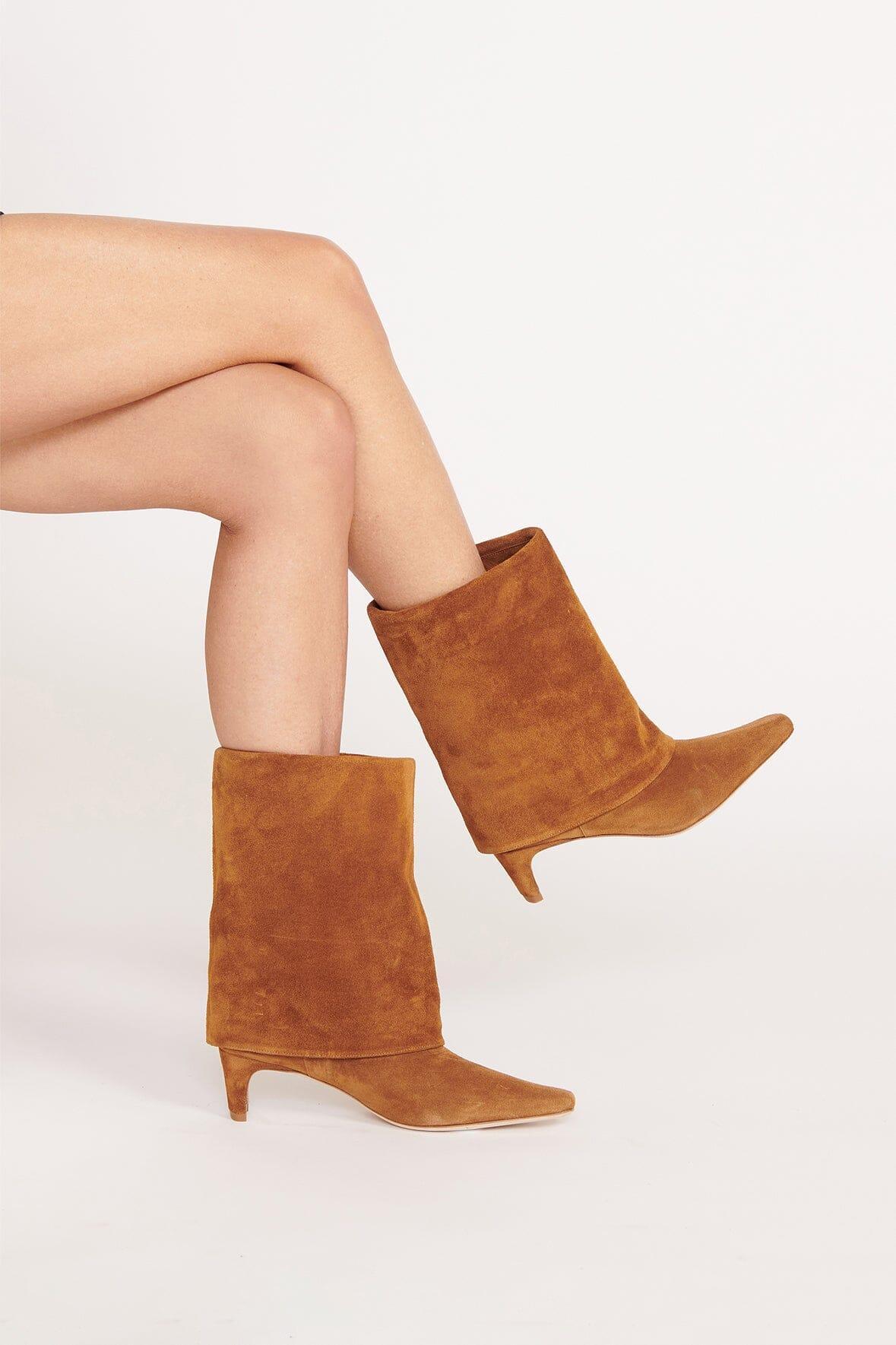 WALLY FOLDOVER BOOT | TAN Product Image