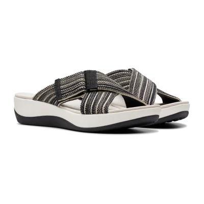 Clarks Cloudsteppers Womens Arla Wave Slide Sandals Product Image