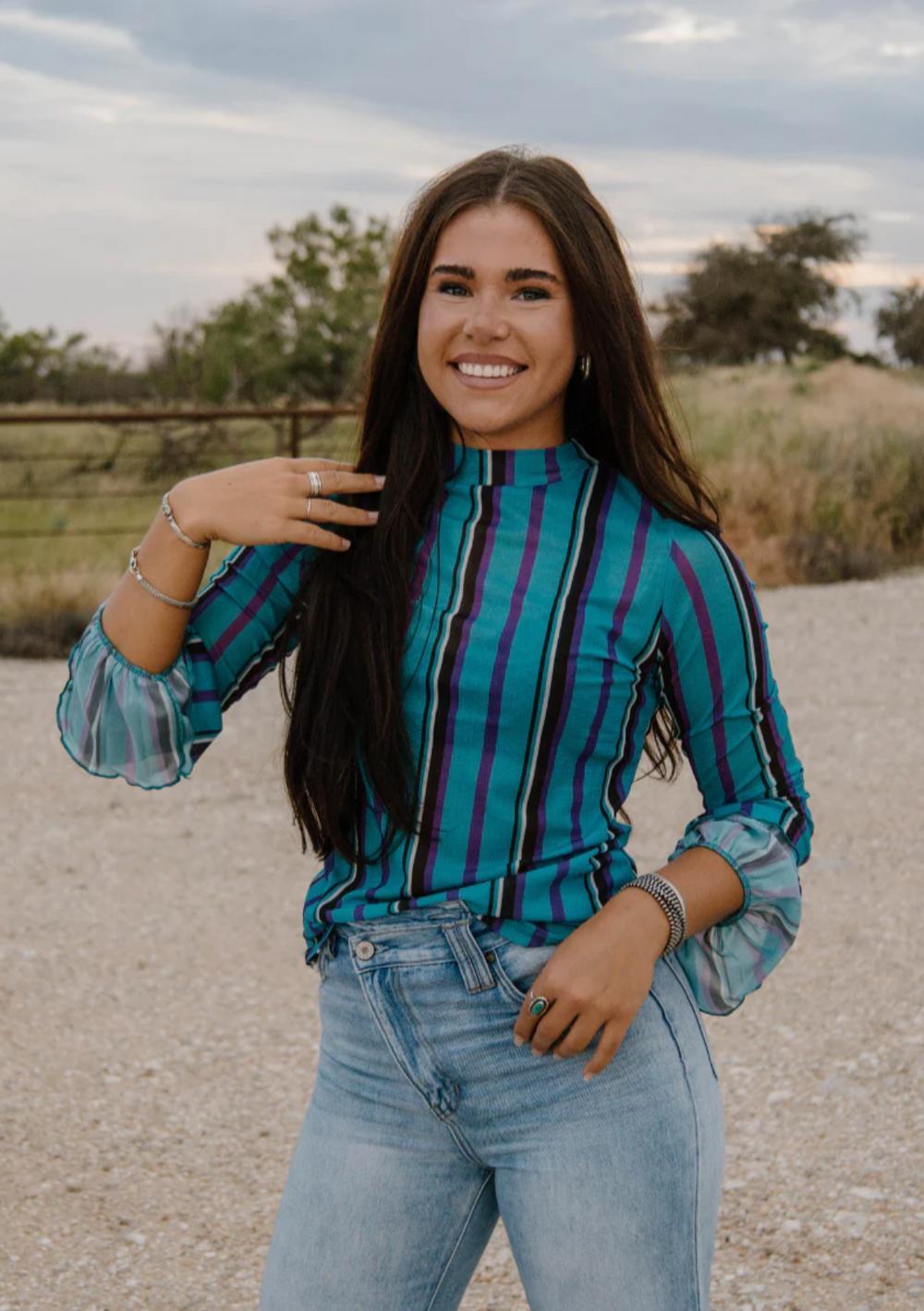 Sterling Kreek Gotta Be Me Mesh Top Product Image